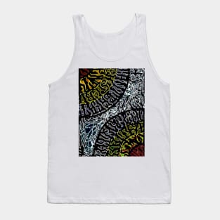 Hand calligraphy art design Tank Top